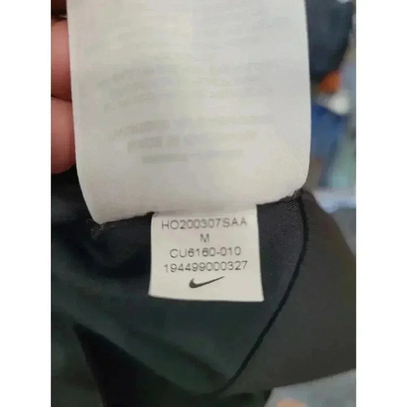 Nike Women's Size M Black High-Waisted 7/8 Training Mesh Tights #11 - Picture 7 of 8